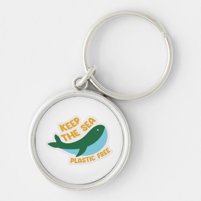Keep the sea plastic free key ring (Front)