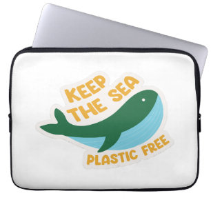 Keep the sea plastic free laptop sleeve