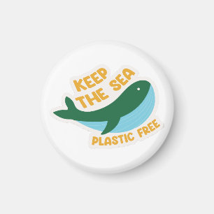 Keep the sea plastic free magnet