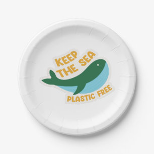 Keep the sea plastic free paper plate