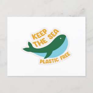 Keep the sea plastic free postcard