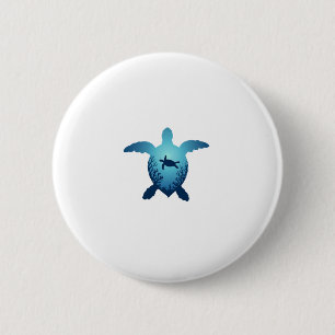 Keep The Sea Plastic Free Save The Sea Turtles T-S 6 Cm Round Badge