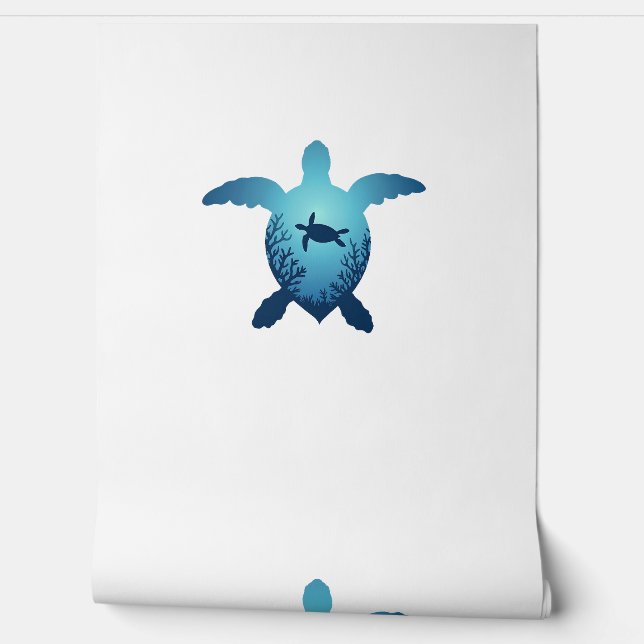 Keep The Sea Plastic Free Save The Sea Turtles T-S Wallpaper (Unrolling)