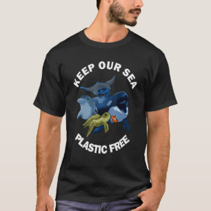 Keep The Sea Plastic Free Skip A Straw Save A Turt T-Shirt