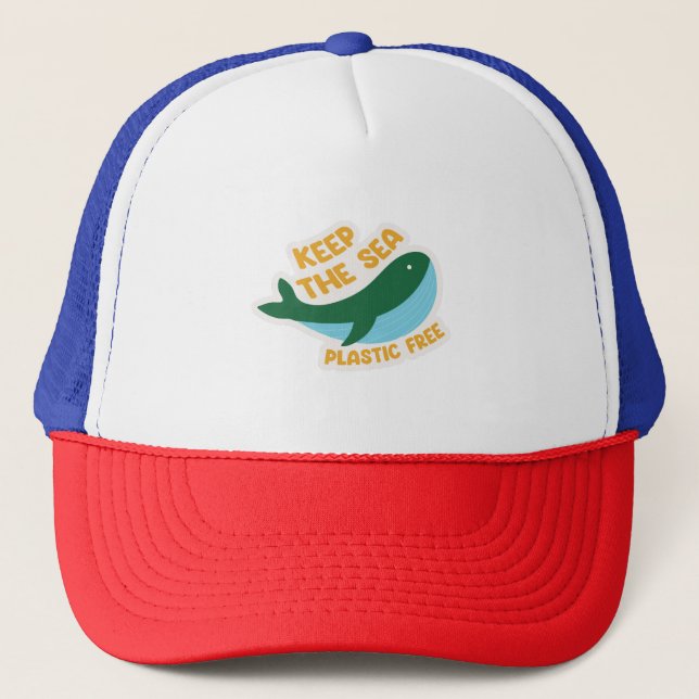 Keep the sea plastic free trucker hat (Front)