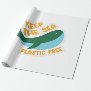 Keep the sea plastic free wrapping paper