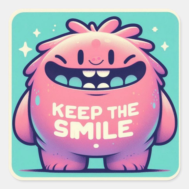 Keep the Smile Monster Sticker (Front)