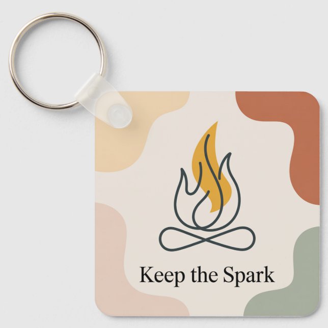 Keep The Spark Key Ring (Front)