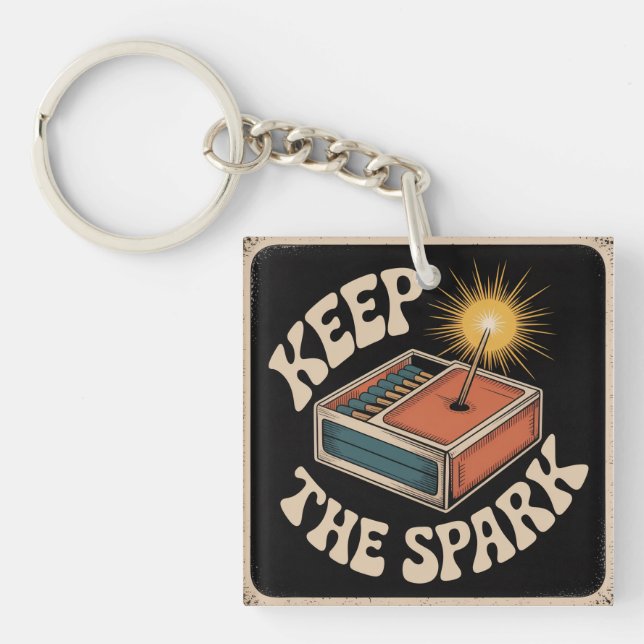 Keep The Spark Key Ring (Front)