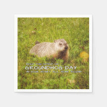 Keep the Spirit of Groundhog Day napkins