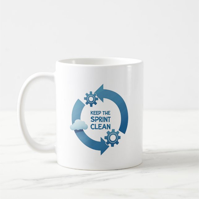 Keep the Sprint Clean Coffee Mug (Left)