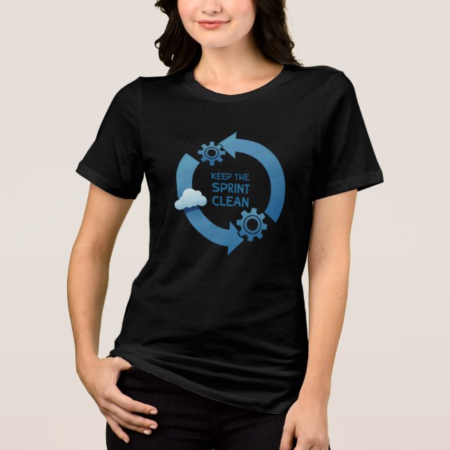 Keep the Sprint Clean Tri-Blend Shirt (Front)