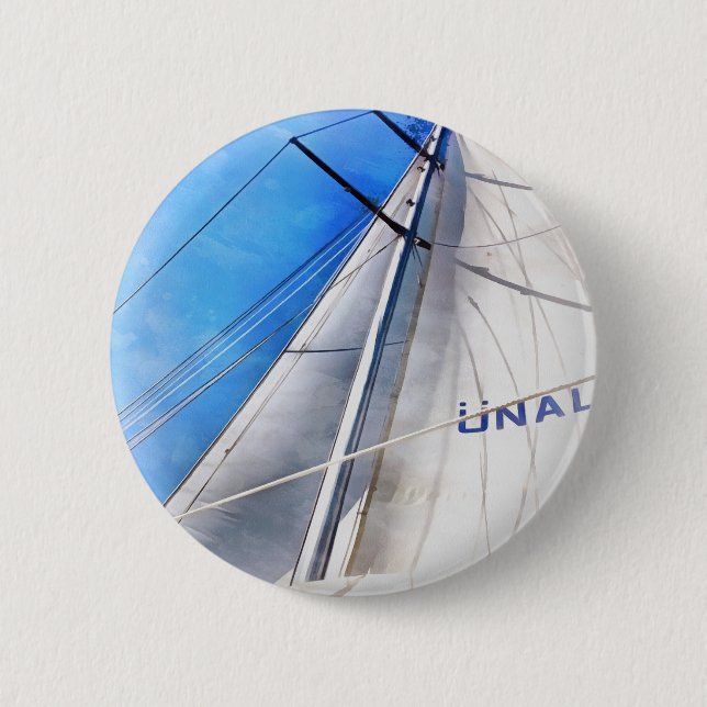 Keep The Wind In Your Sails Acrylic Art 6 Cm Round Badge (Front)