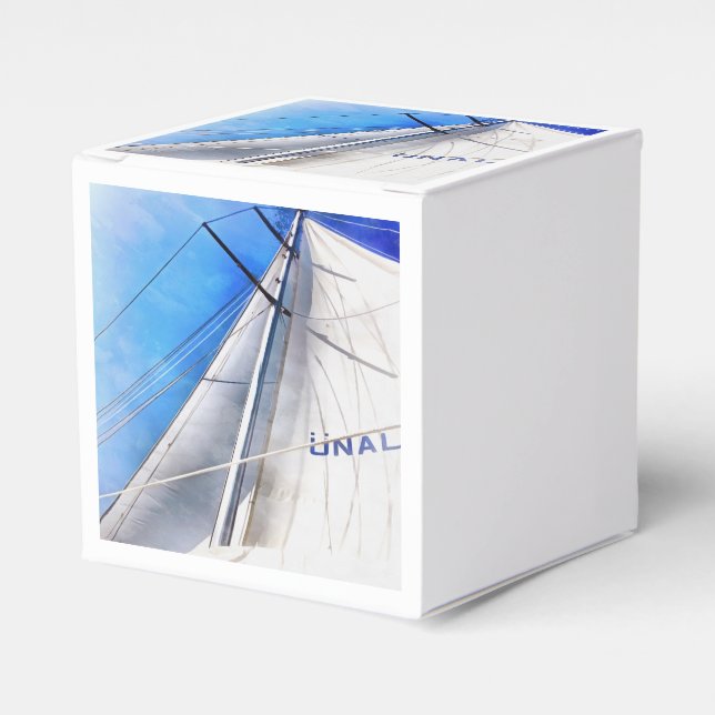 Keep The Wind In Your Sails Acrylic Art Favour Box (Front Side)