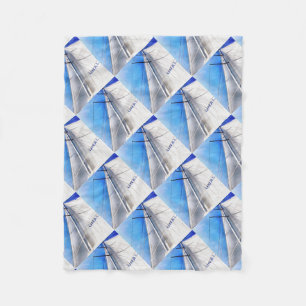 Keep The Wind In Your Sails Acrylic Art Fleece Blanket