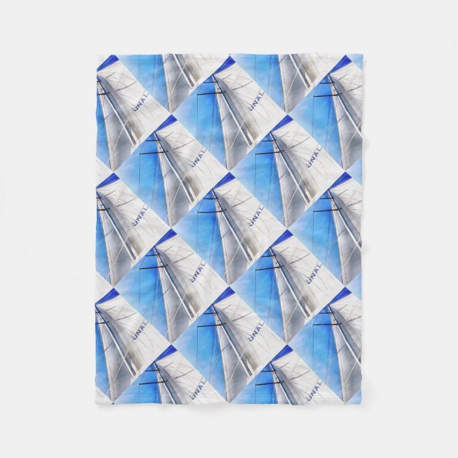 Keep The Wind In Your Sails Acrylic Art Fleece Blanket (Front)