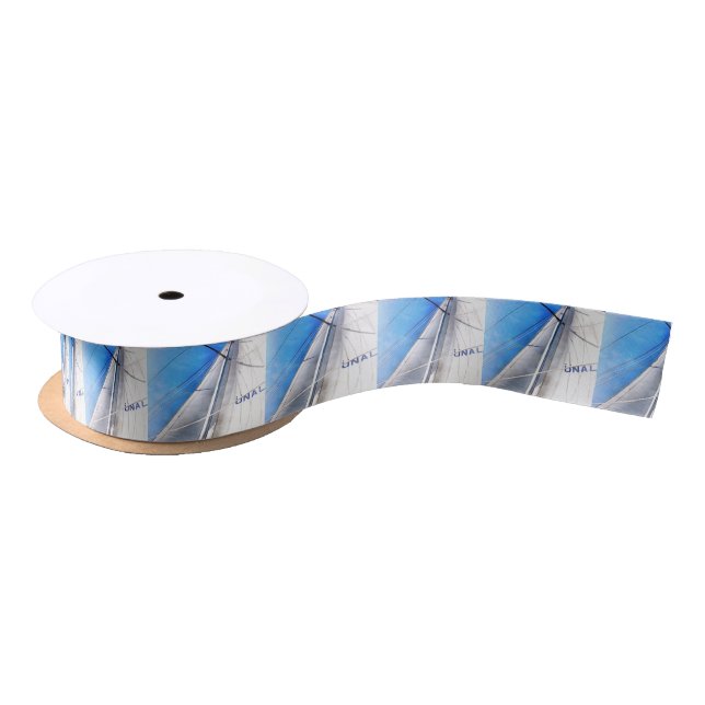 Keep The Wind In Your Sails Acrylic Art Satin Ribbon (Spool)