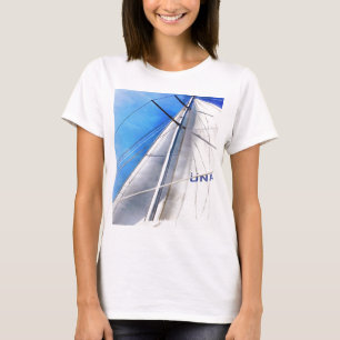 Keep The Wind In Your Sails Acrylic Art T-Shirt