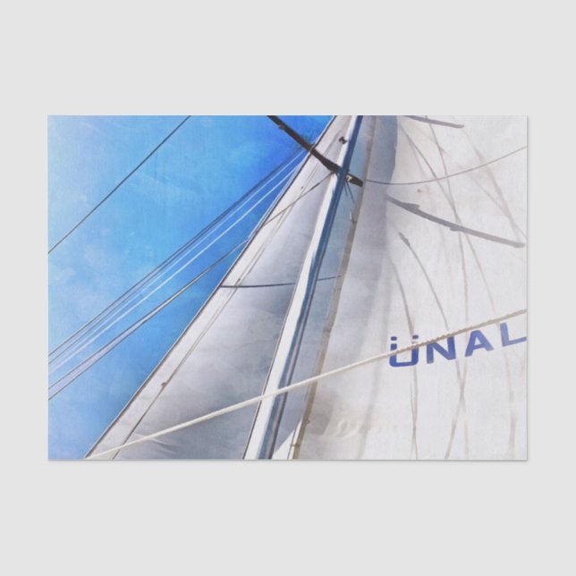 Keep The Wind In Your Sails Acrylic Art Tissue Paper (Front)