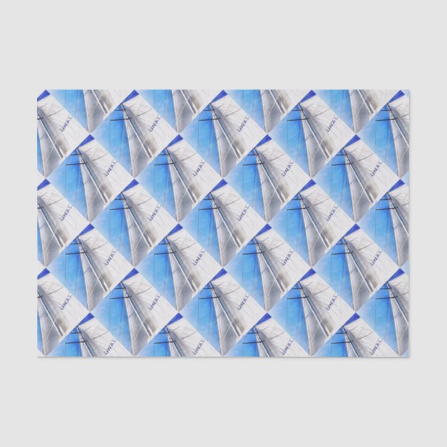 Keep The Wind In Your Sails Acrylic Art Tissue Paper (Front)