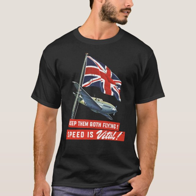 Keep Them Both Flying! T-Shirt (Front)