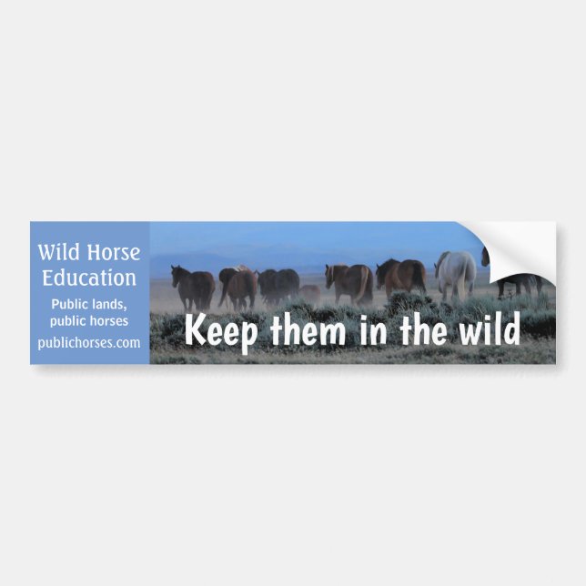 Keep Them In The Wild Bumper Sticker (Front)