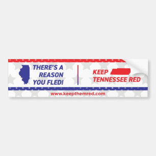 Keep Them Red - Bumper Sticker IL to TN
