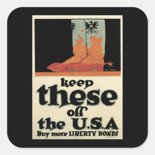 Keep these off the USA Square Sticker