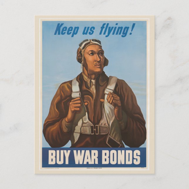 Keep Us Flying! Postcard (Front)