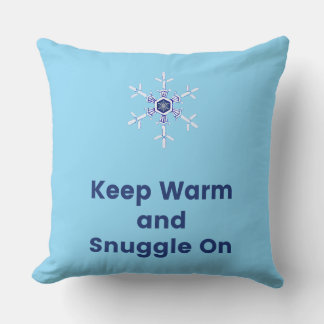 Keep warm and snuggle on throw cushion