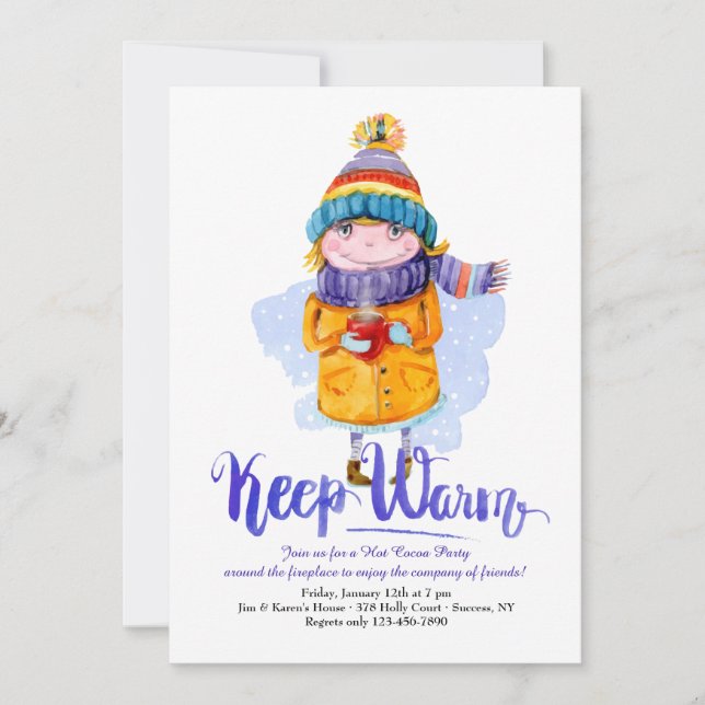 Keep Warm Invitation (Front)