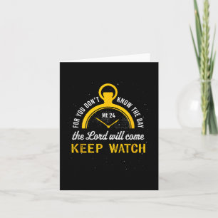 Keep Watch Matthew 24_42 Card