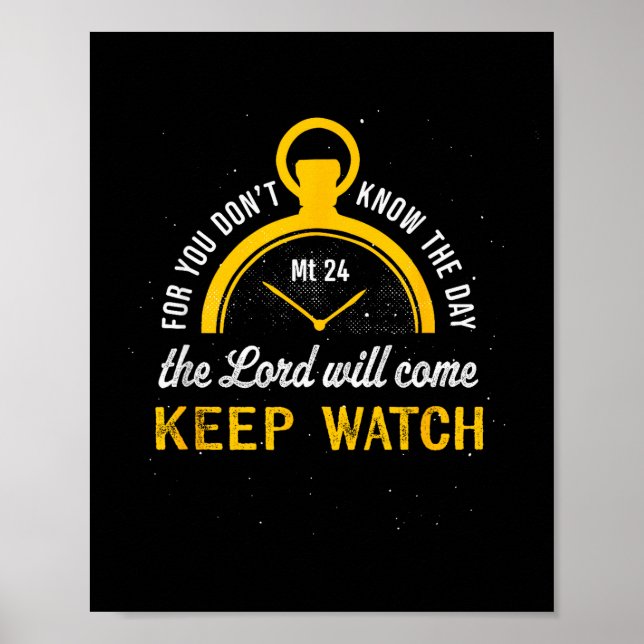 Keep Watch Matthew 24_42  Poster (Front)