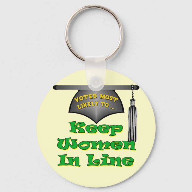 Keep Women In Line Key Ring (Front)