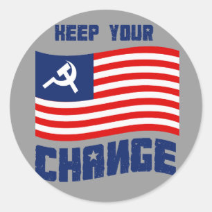 Keep your Change Classic Round Sticker