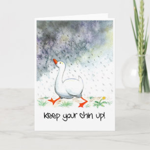 'Keep Your Chin Up!' Greeting Card