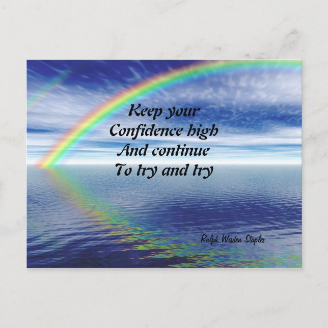 keep your confidence high postcard (Front)