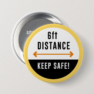 Keep Your Distance 7.5 Cm Round Badge