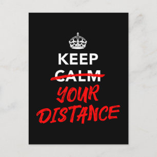 Keep Your Distance Postcard