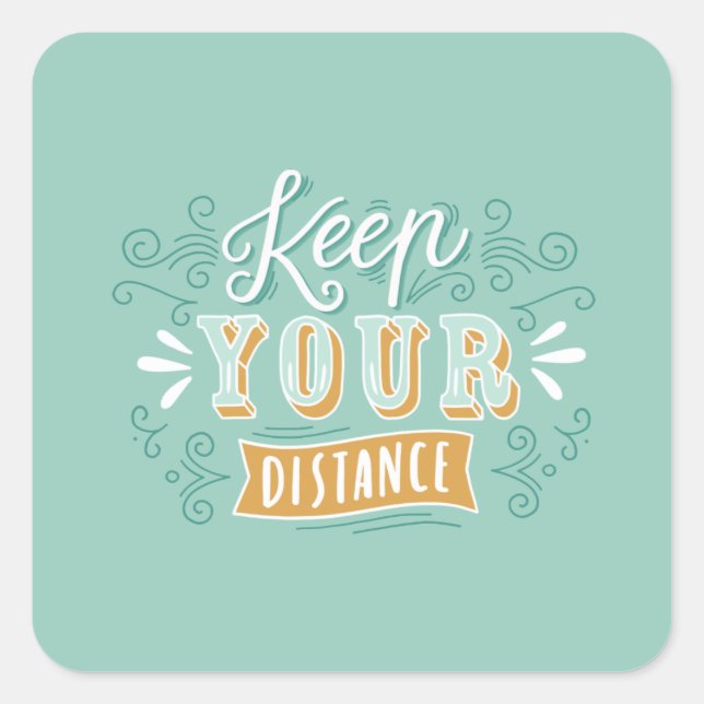 Keep your distance stickers (Front)