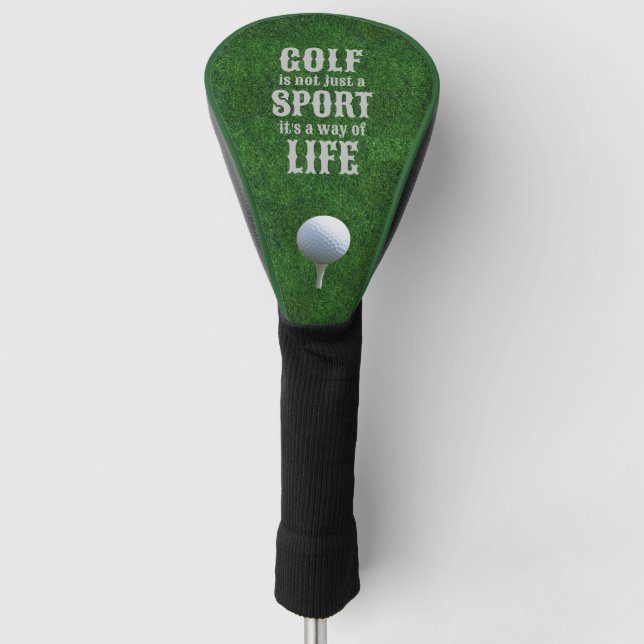 Keep Your Driver Looking Good: Personalised  Golf Head Cover (Front)