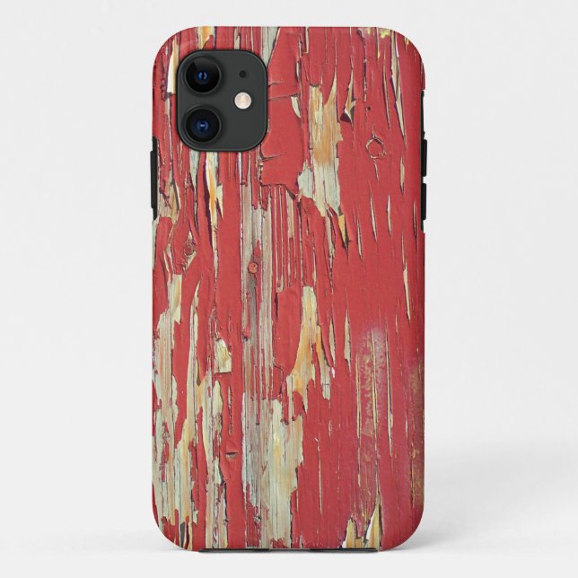 Keep your eyes peeled, peeling paint in red. Case-Mate iPhone case (Back)