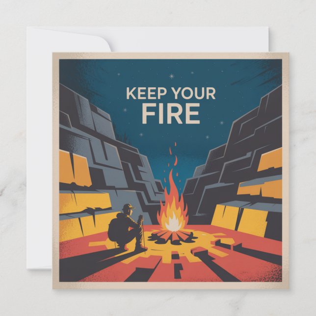 Keep Your Fire Holiday Card (Front)