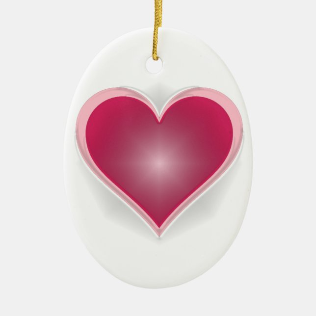 "Keep Your Heart Glowing" Ornament (Front)