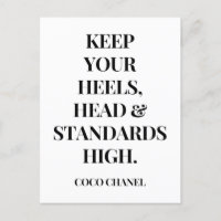 Keep Your Heels Head And Standards High - Inspirat