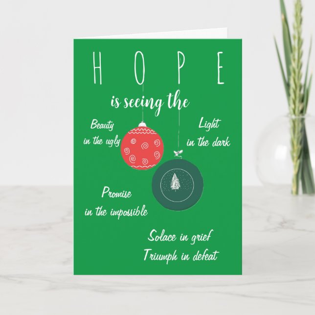 Keep Your Hopes Up  Card (Front)