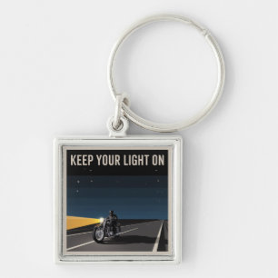 Keep Your Light On Key Ring