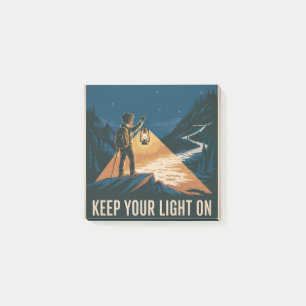 Keep Your Light On Post-it Notes