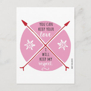Keep Your Love Anti-Valentine Holiday Postcard