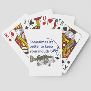 Keep Your Mouth Shut Playing Cards